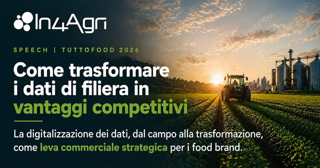 In4Agri a TuttoFood 2026 - Speech a cura di Simone Gubello,  Application Consultant Agrifood In4Agri